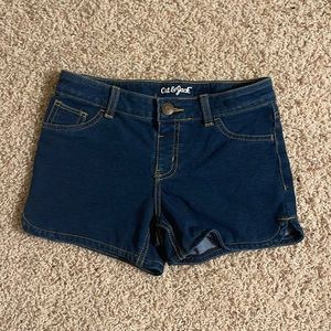 Cat & Jack Size L (10-12) Dark Wash Blue Jean Shorts